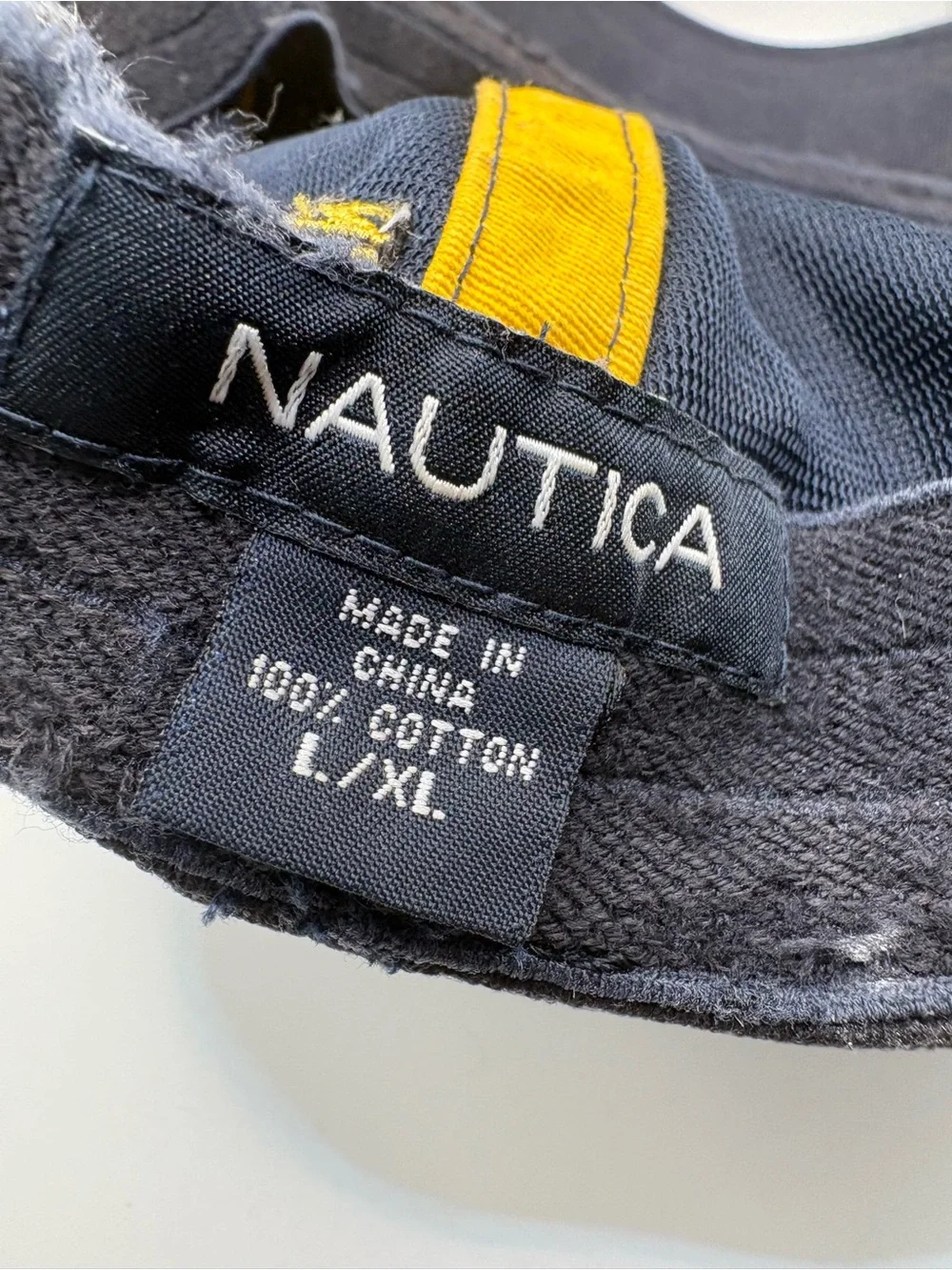 Nautica NS-83 A-Flex Navy Blue Sail Logo Hat Cap L/XL